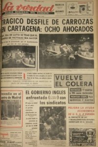 Artículo de la tragedia del 25 de julio de 1972 en el periódico la Verdad.
