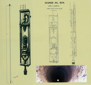 Bomba de desagüe de la mina Las Matildes.